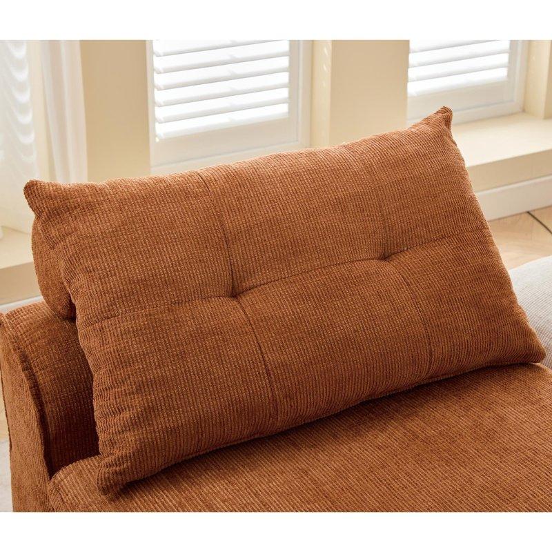 Şönil Kumaş Modüler Kolçaksız Yastıklı Bohem Koltuk - 168 cm - 284031
