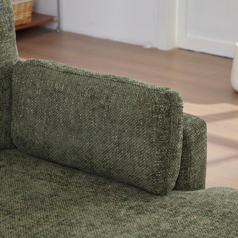 Şönil Kumaş Modüler Yataklı Metal Ayaklı Bohem Koltuk - 162 cm - 293018