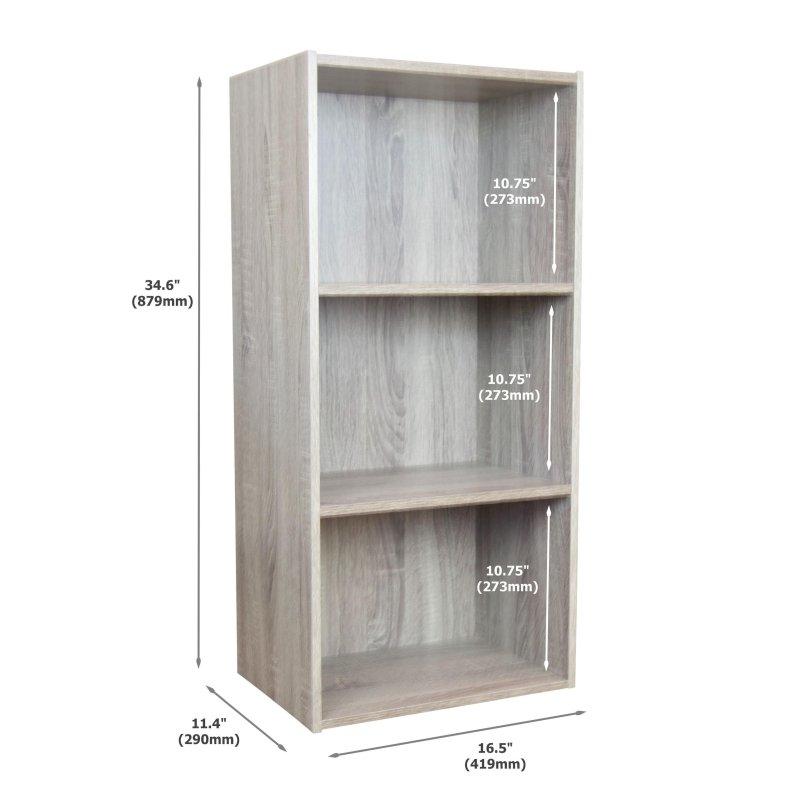 Sonoma Meşe Suntalam 4 Raflı Aletsiz Kurulum Kitaplık - 88x42 cm - 318009