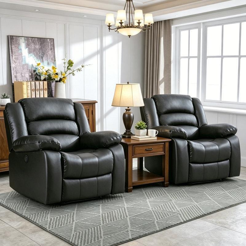 Suni Deri Motorlu 2li Set Baba Koltuğu - 94 cm - 322386