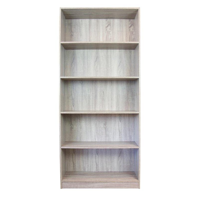 Sunta 6 Raflı Aletsiz Kurulum Kapalı Sırt Panelli Kitaplık - 182x81 cm - 318113