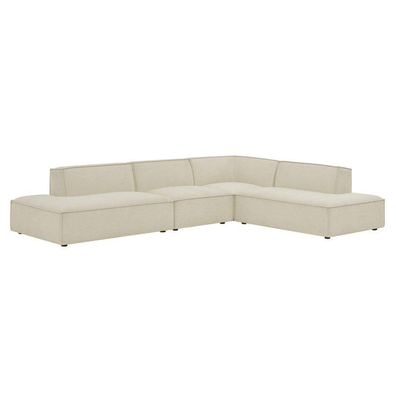 Suya Dayanıklı Polyester Kumaş Modüler 4 Parçalı Köşe Koltuk - 335x246 cm - 255597