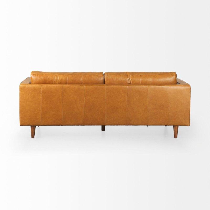 Taba Hakiki Deri Çıkarılabilir Minderli Bohem Koltuk - 224x97x88 cm - 294268