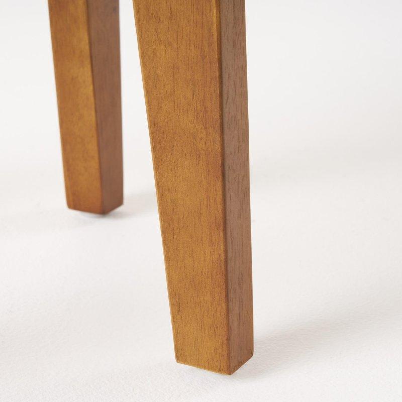 Teak Akasya Ahşap Yuvarlak Yan Sehpalı 3 Parça Bahçe Takımı - 268729