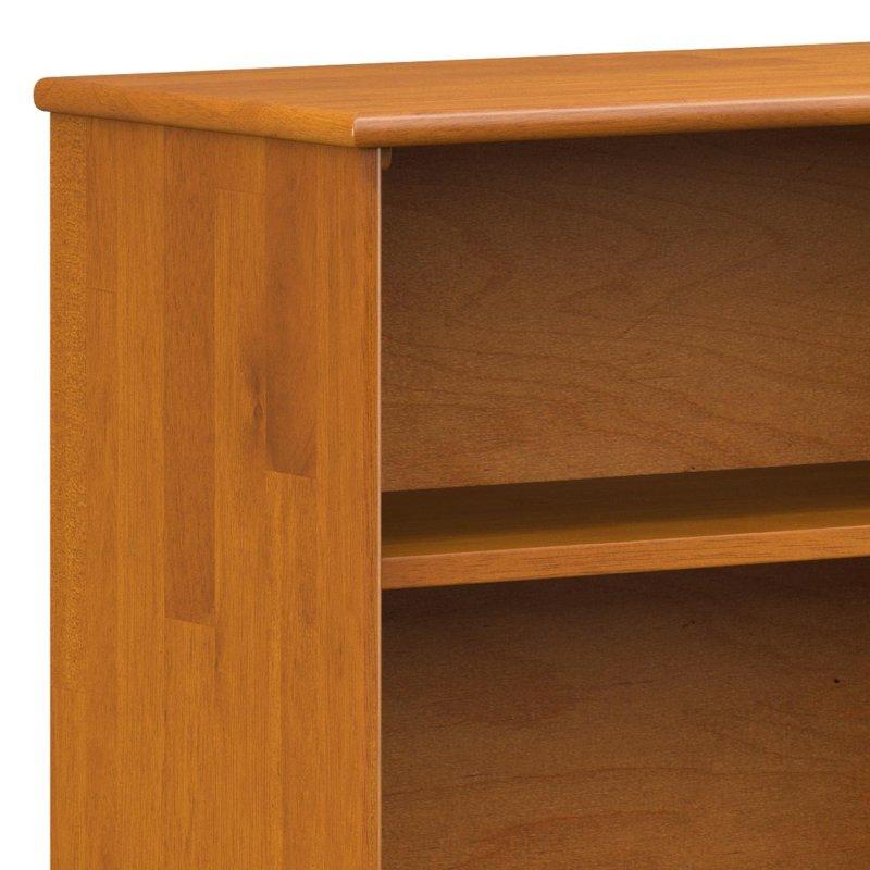Teak Kahverengi Masif Ahşap 4 Raflı Alçak Kitaplık - 163x77 cm - 316507