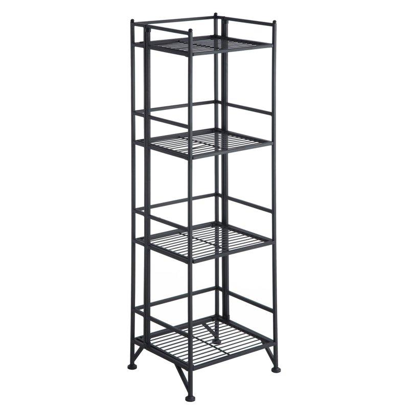 Toz Boyalı Metal Katlanabilir 4 Raflı Kitaplık - 316985