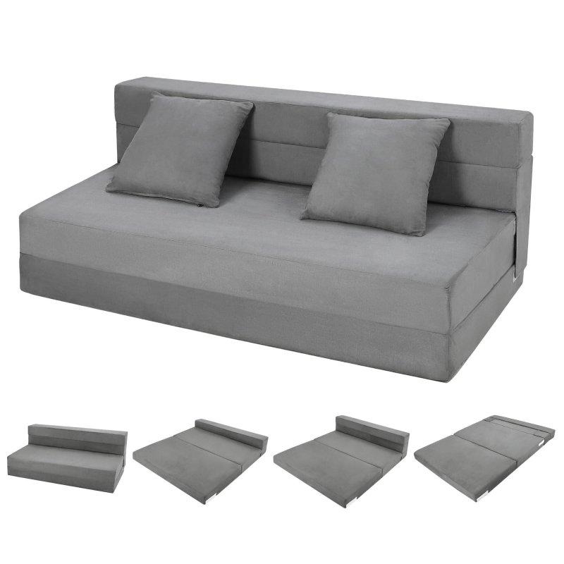 Visco Sünger Katlanabilir Yataklı Yastıklı Bohem Koltuk - 153x82 cm - 285506