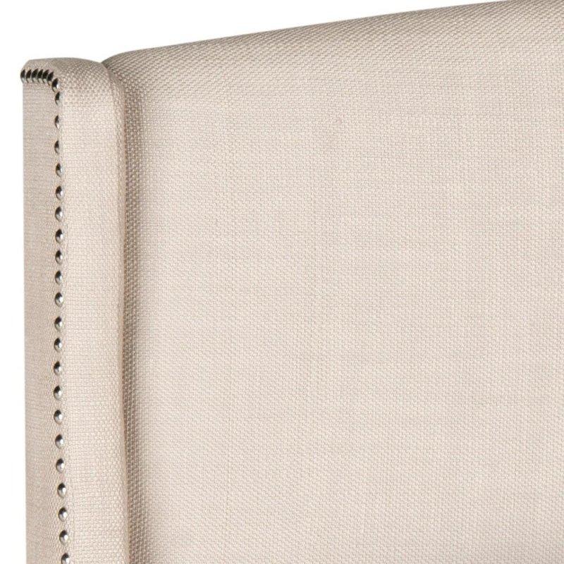Vizon Keten Kumaş Kulaklı Zımba Detaylı Yatak Başlığı - 169 cm - 335239