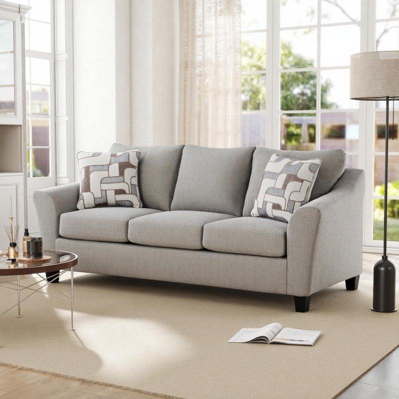 Vizon Şönil Kumaş Dışa Dönük Kollu Çıkarılabilir Minderli Bohem Koltuk - 234 cm - 278852