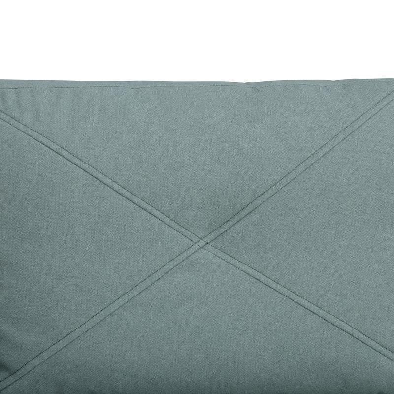 Yeşil Flanel Kumaş Zımba Detaylı Modüler Köşe Koltuk - 243 cm - 259444
