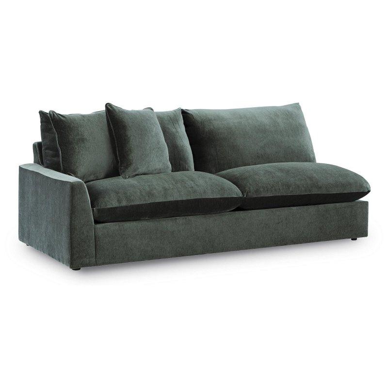 Yeşim Yeşili Şönil 3 Parçalı Simetrik Köşe Koltuk - 333x333 cm - 255070