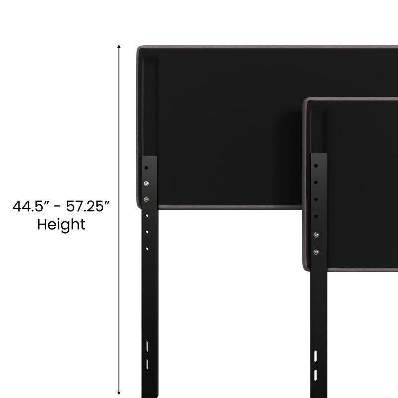 Yüksekliği Ayarlanabilir Metal İskeletli Kapitoneli Kumaş Yatak Başlığı - 335181