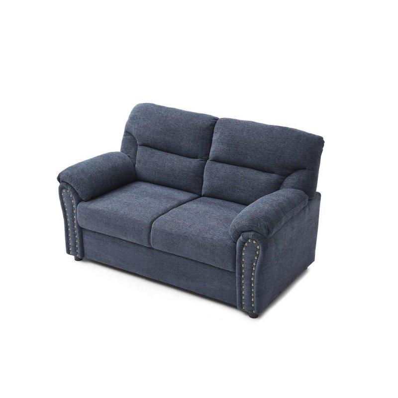 Zımba Detaylı Yastık Kollu Polyester Masif Ahşap Bohem Koltuk - 153 cm - 288286