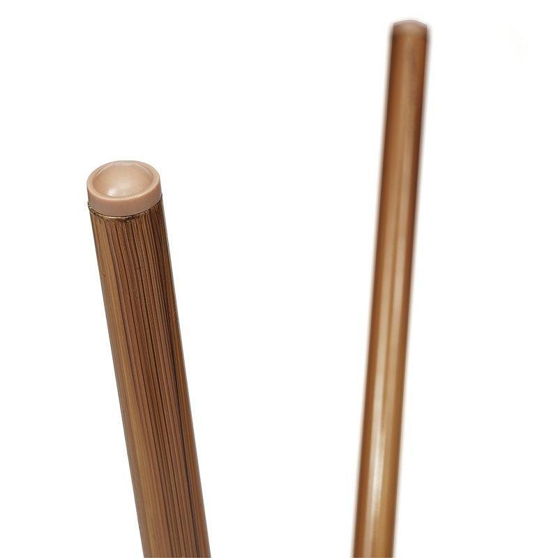 Bambu Desenli Alüminyum Cam Tablalı Yuvarlak İçDış Mekan Bistro Masa - 81 cm - 338729