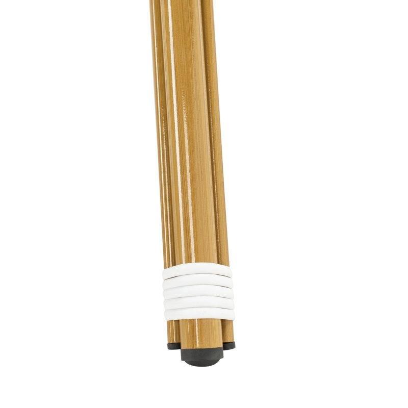 Beyaz Alüminyum İskeletli Hasır Tablalı Yuvarlak Dış Mekan Bistro Masa - 81x81 cm - 338963