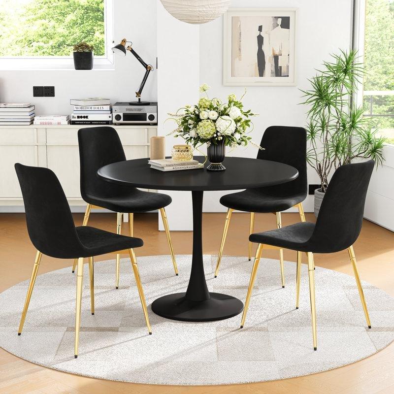 Beyaz Metal Yuvarlak Kaide Ayaklı Bistro Masa - 81 cm - 338236