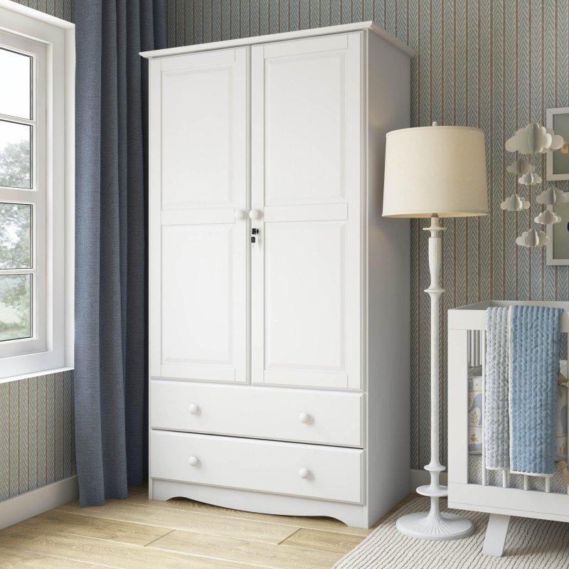 Doğal Masif Çam Ahşap 2 Çekmeceli Kilitli Çift Kapılı Gardırop - 102x54x183 cm - 337707 Doğal Masif Çam Ahşap 2 Çekmeceli Kilitli Çift Kapılı Gardırop - 102x54x183 cm - 337707