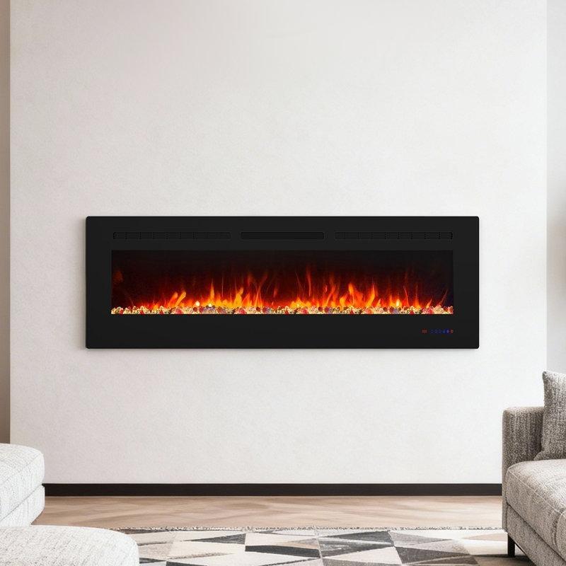 Kristal Dekorlu Uzaktan Kumandalı Siyah Duvara Monte Elektrikli Şömine - 153 cm - 339092 Kristal Dekorlu Uzaktan Kumandalı Siyah Duvara Monte Elektrikli Şömine - 153 cm - 339092
