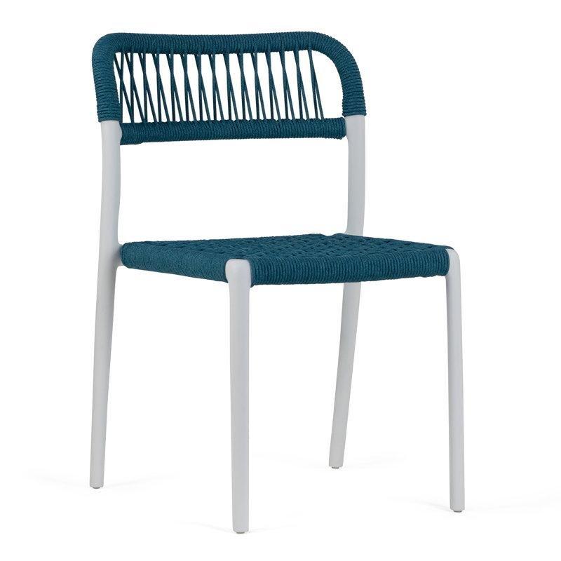 Mavi Dokuma İp İstiflenebilir Plastik Sandalye Seti - 24 Adet - 335939