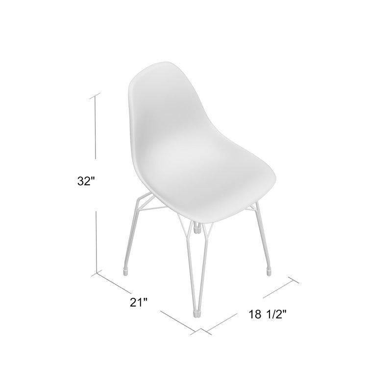 Metal Ayaklı Suya Dayanıklı Modern Plastik Sandalye - 336184