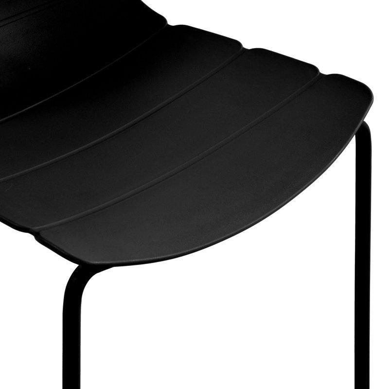 Metal Ayaklı UV Korumalı 4lü Set İçDış Mekan Plastik Sandalye - 336020