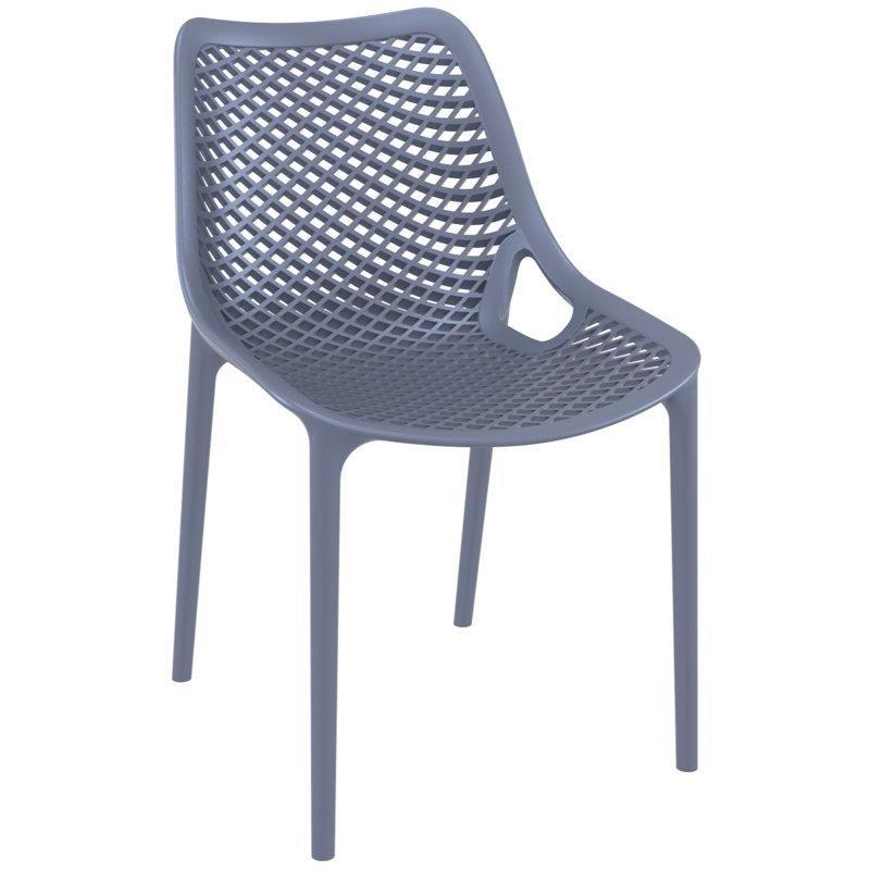 Polipropilen İstiflenebilir 4 Kişilik Yuvarlak Bistro Masa Takımı - 105 cm - 338462