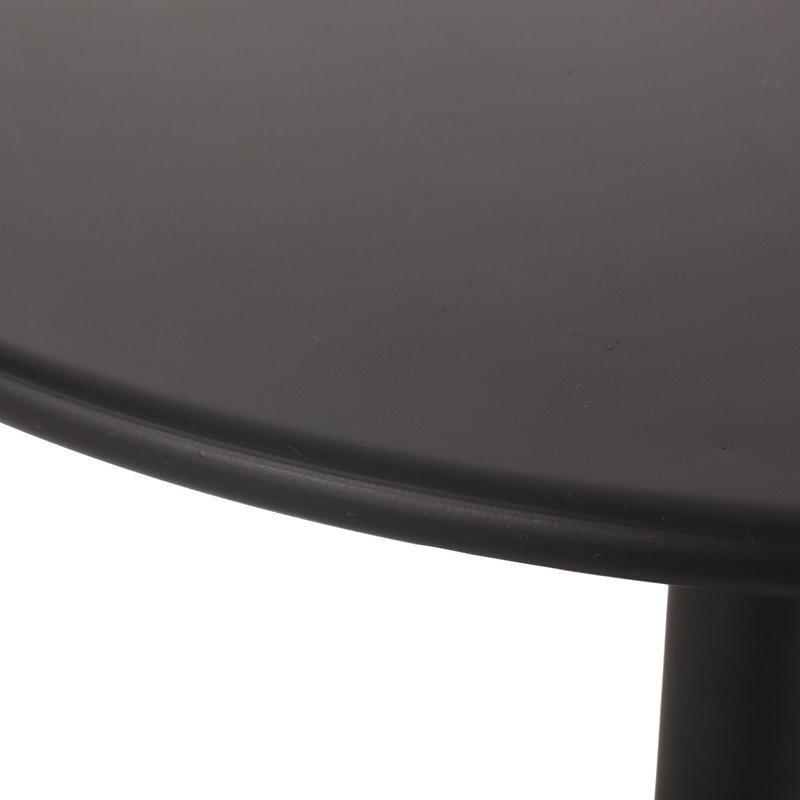 Siyah Demir Yuvarlak 2 Kişilik Bistro Masa Takımı - 62 cm - 338860