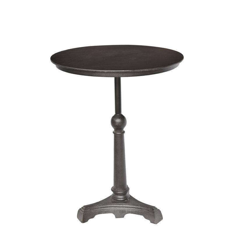 Siyah Metal Yuvarlak Dış Mekan Bistro Masa - 61x61 cm - 338576