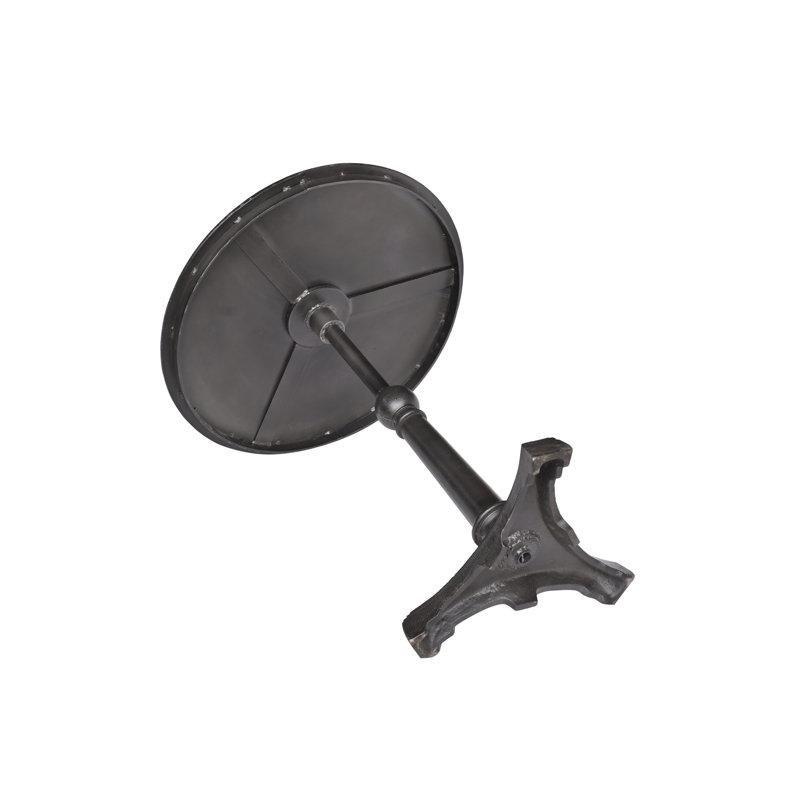 Siyah Metal Yuvarlak Dış Mekan Bistro Masa - 61x61 cm - 338576
