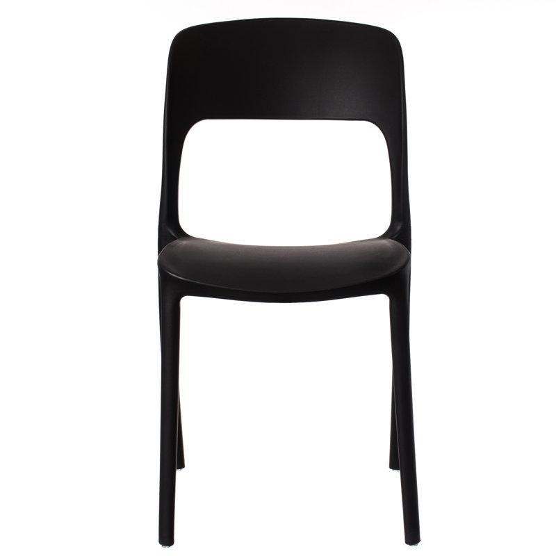 Siyah Polipropilen İstiflenebilir Plastik Sandalye - 79 cm - 336209